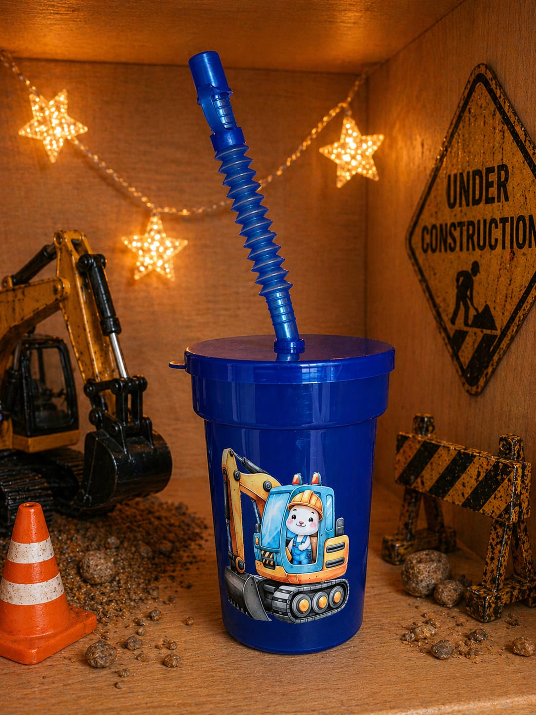 🚜 Baustellen Trinkbecher „Little Worker“ 🚧