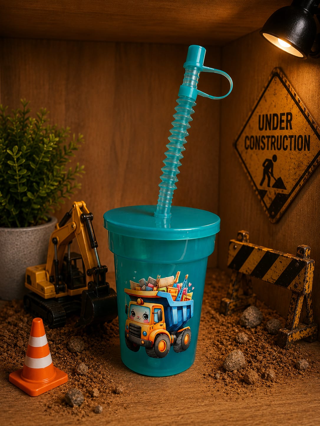 🚧 Baustellen Trinkbecher „Little Builder“ 🚜