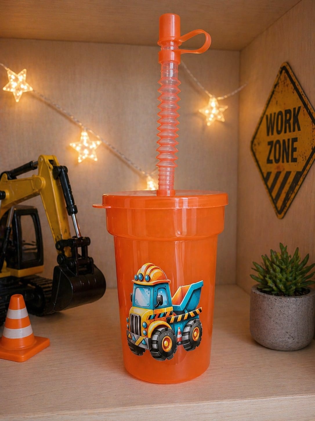🚧 Baustellen Trinkbecher „Construction Truck“ 🚜