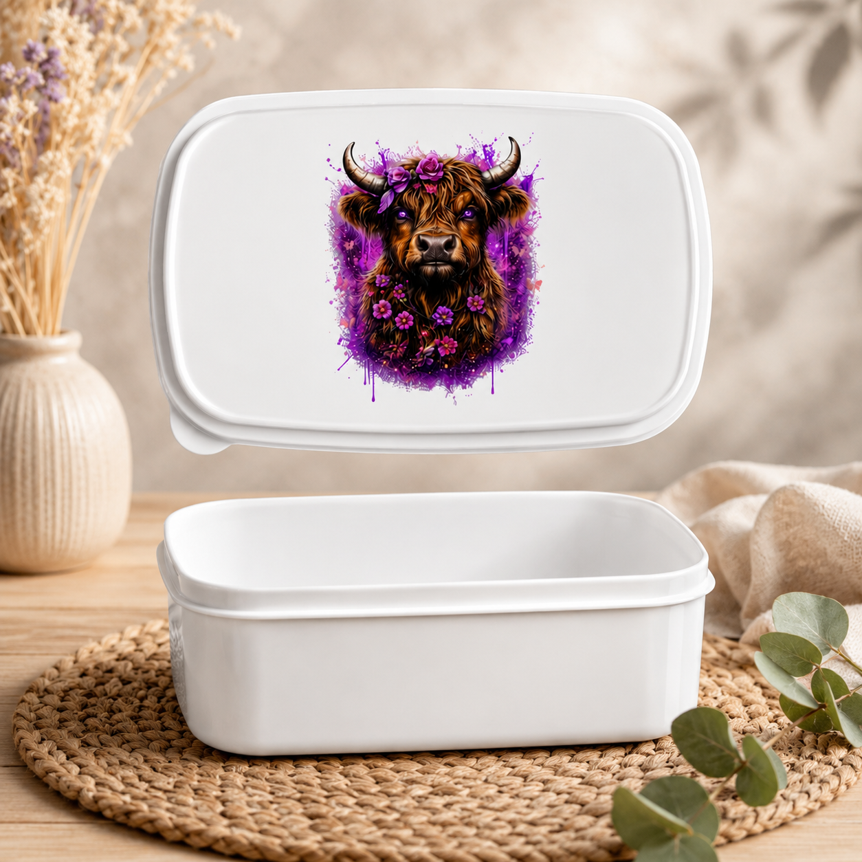 Lunchbox Magischer Highlander mit Blumenkrone
