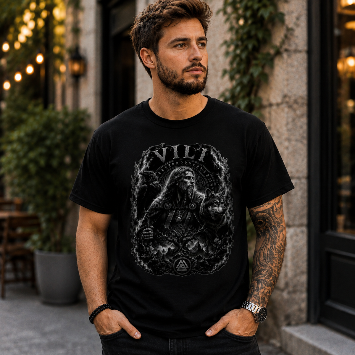 Herren T-Shirt VILI im mystischen Nebel